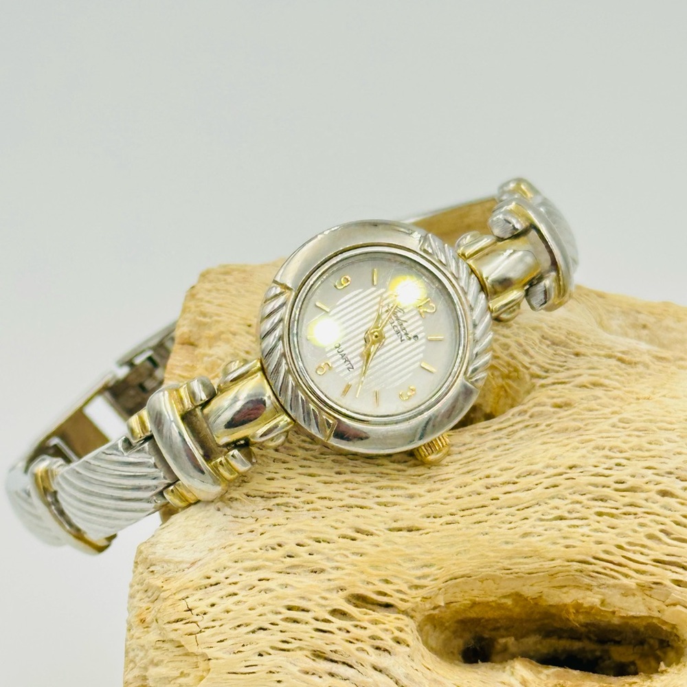 Galaxie by Elgin Elegant Silver and Gold Women's Watch, Needs Battery